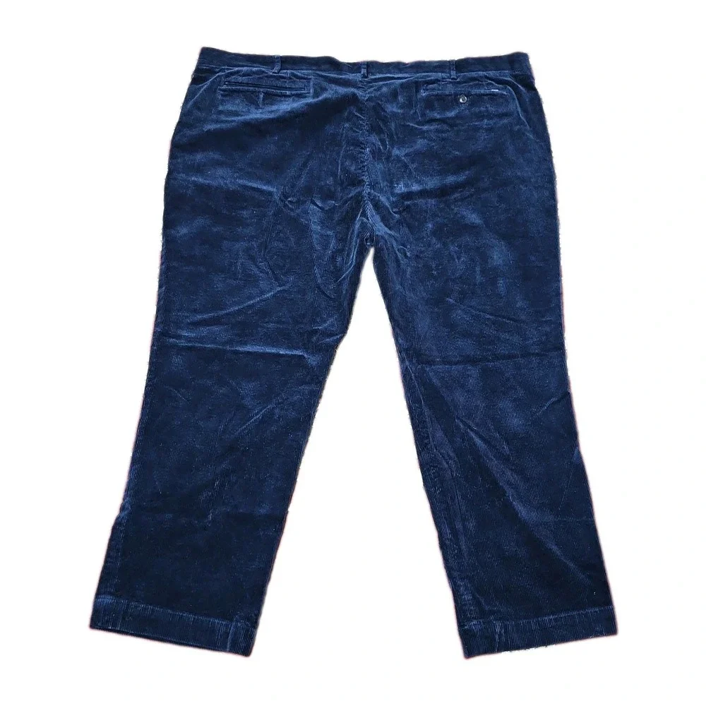 Polo Ralph Lauren Navy Blue Corduroy Pants Classic Fit Mens 50B x 30